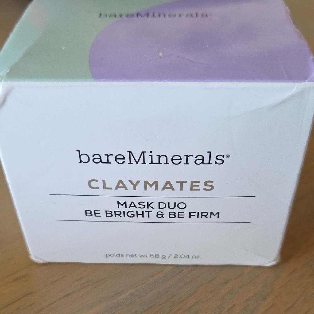 Brand New bareMinerals Claymates Mask Duo - Purple & Green